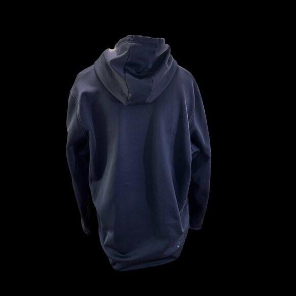 Navy Blue Men's UA Freedom Emboss Hoodie - Picture 3 of 4